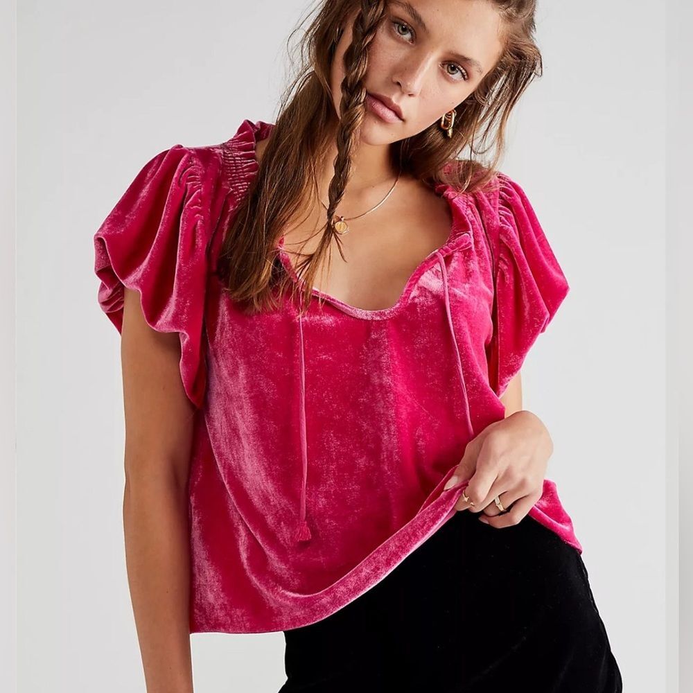 Free People Terese Top Pink Phenom size xs